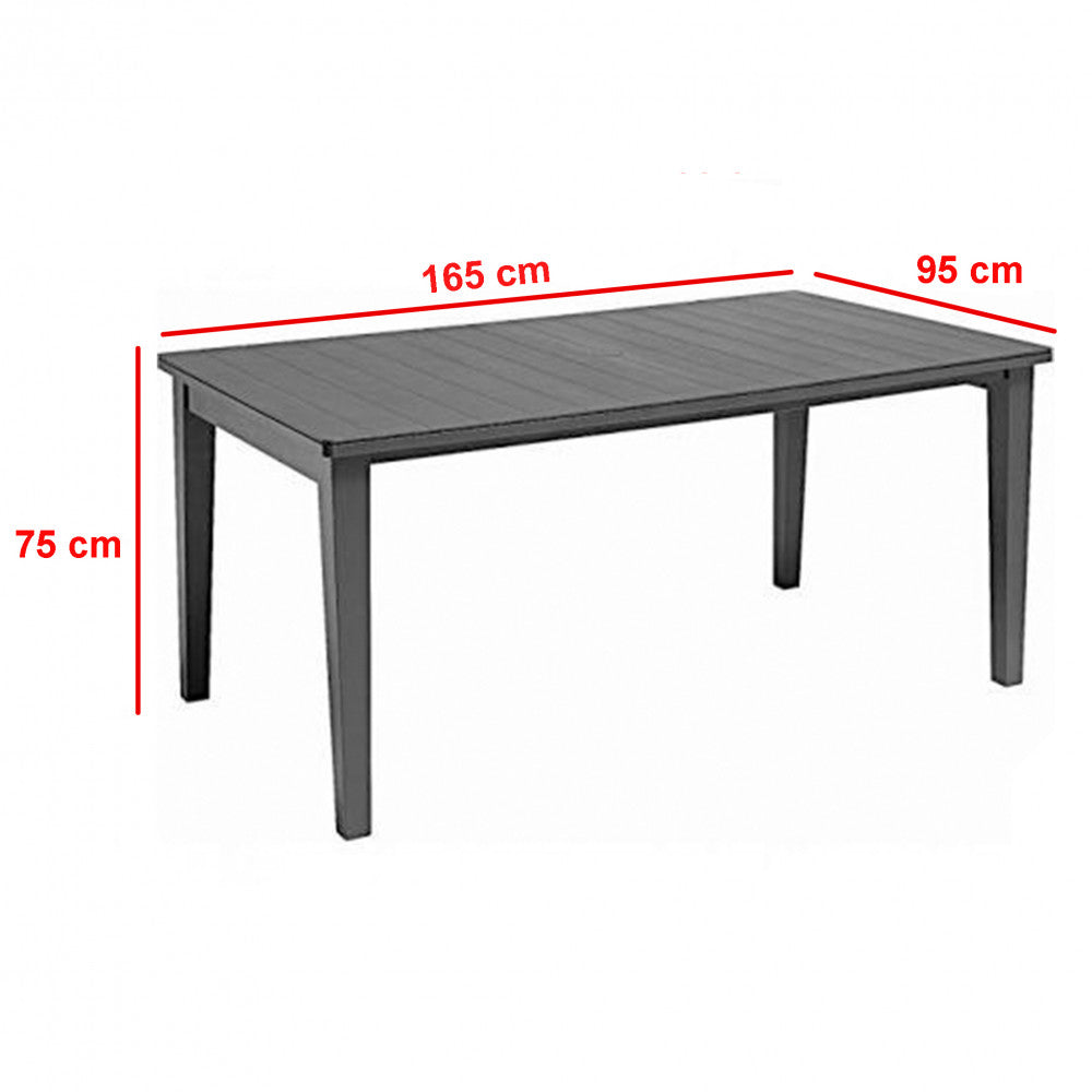 Set mobilier de grădină Fueva 4+1, grafit