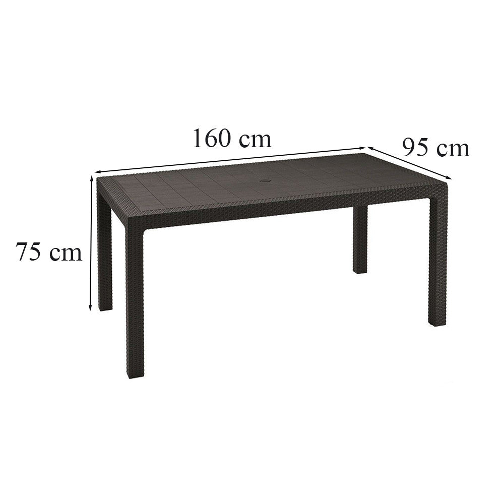 Set mobilier de grădină Romy 4+1, grafit
