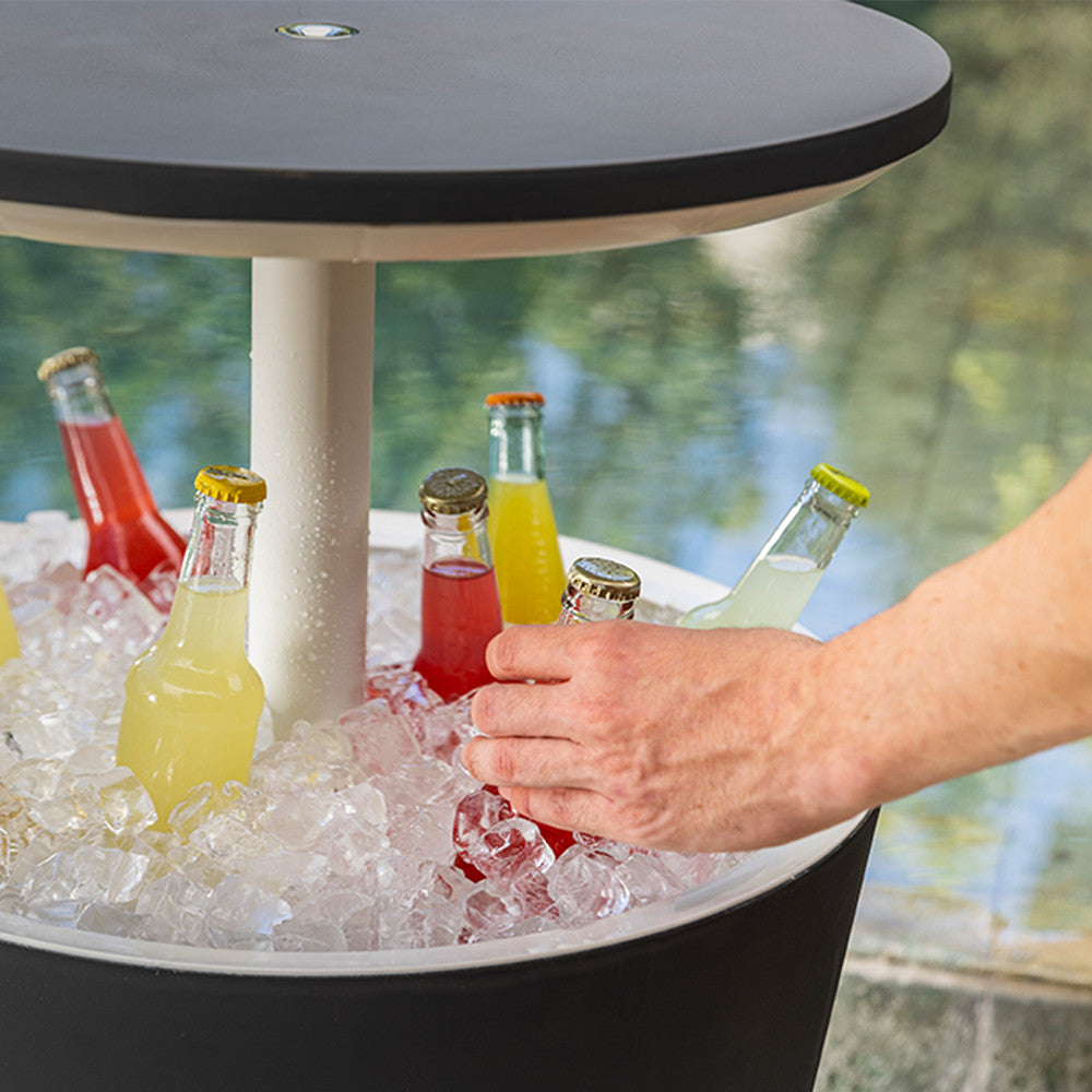 Articole de petrecere din plastic Cool Bar gri-alb