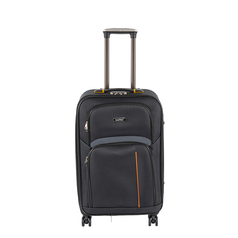Valiză medie ușoară TravelLux moale 68x45x25 cm neagră