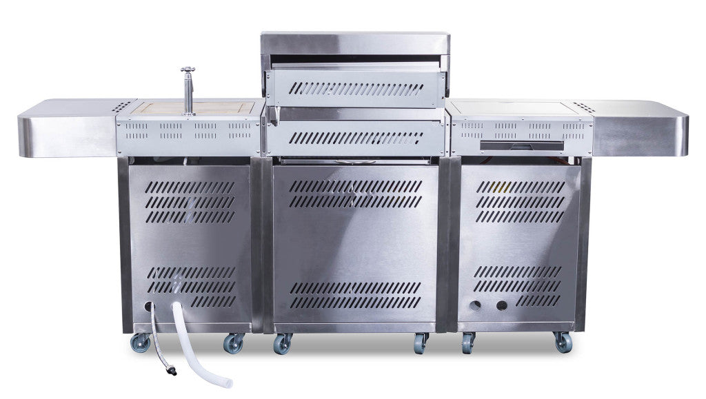 Grătar pe gaz G21 Arizona, BBQ Premium Line bucătărie 6 arzătoare + reductor de presiune gratuit