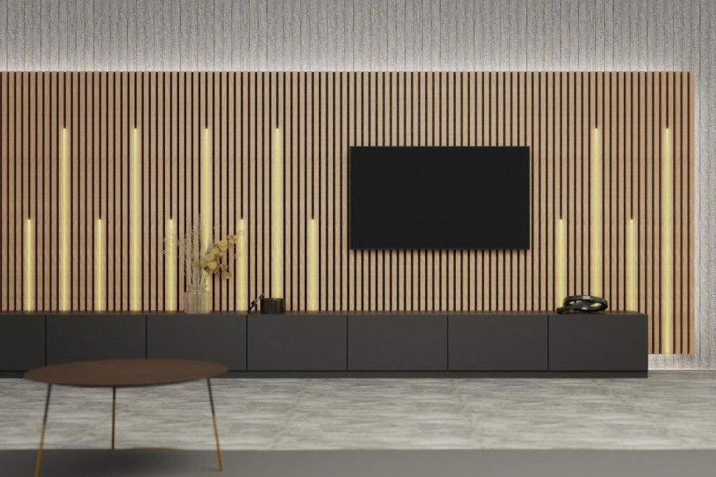 Iluminare LED G21 pentru panouri acustice 100 cm, galben cald, 24V