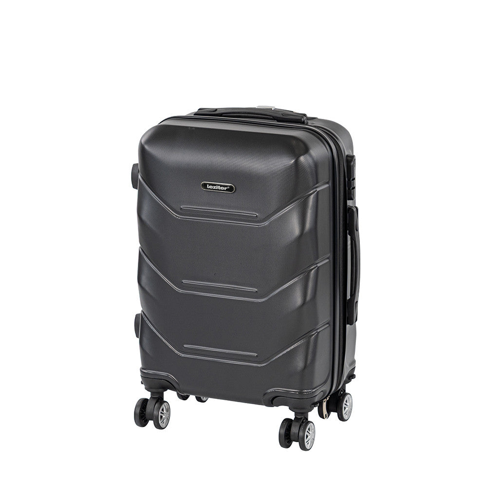 Valiză de cabină TravelLux Max cu hard top și roți detașabile 50x40x20 cm neagră