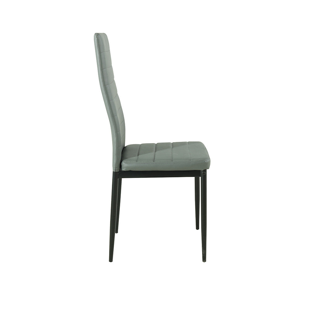Set de masă Mezza 4+1 gri-negru