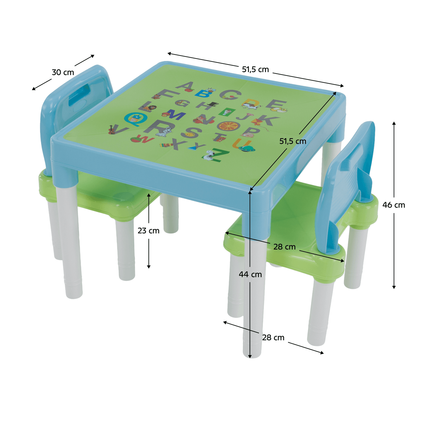 Set pentru copii 1 + 2, albastru/verde/alb, BALTO