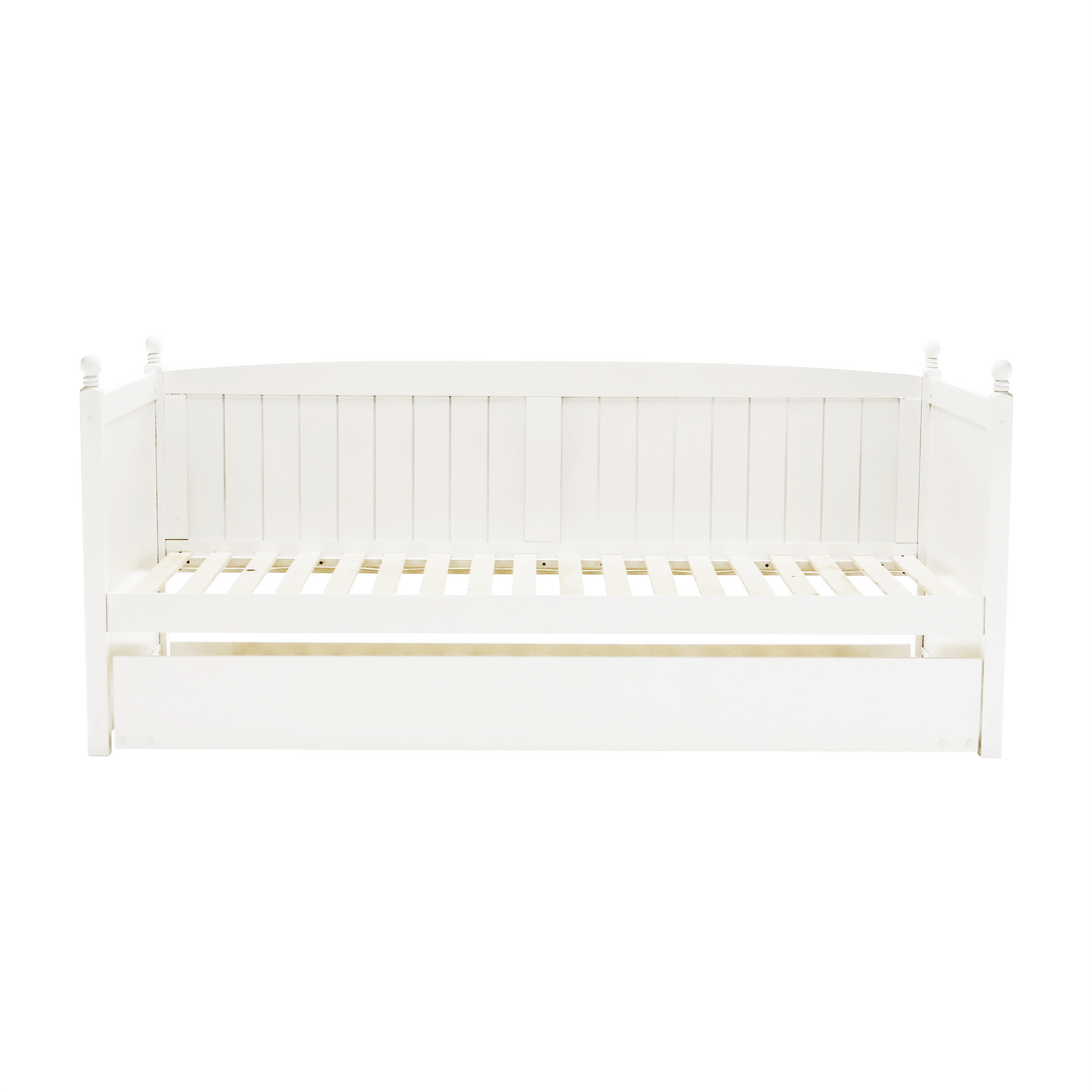 Pat cu pat suplimentar, lemn de pin, alb, 90x200, GLAMIS