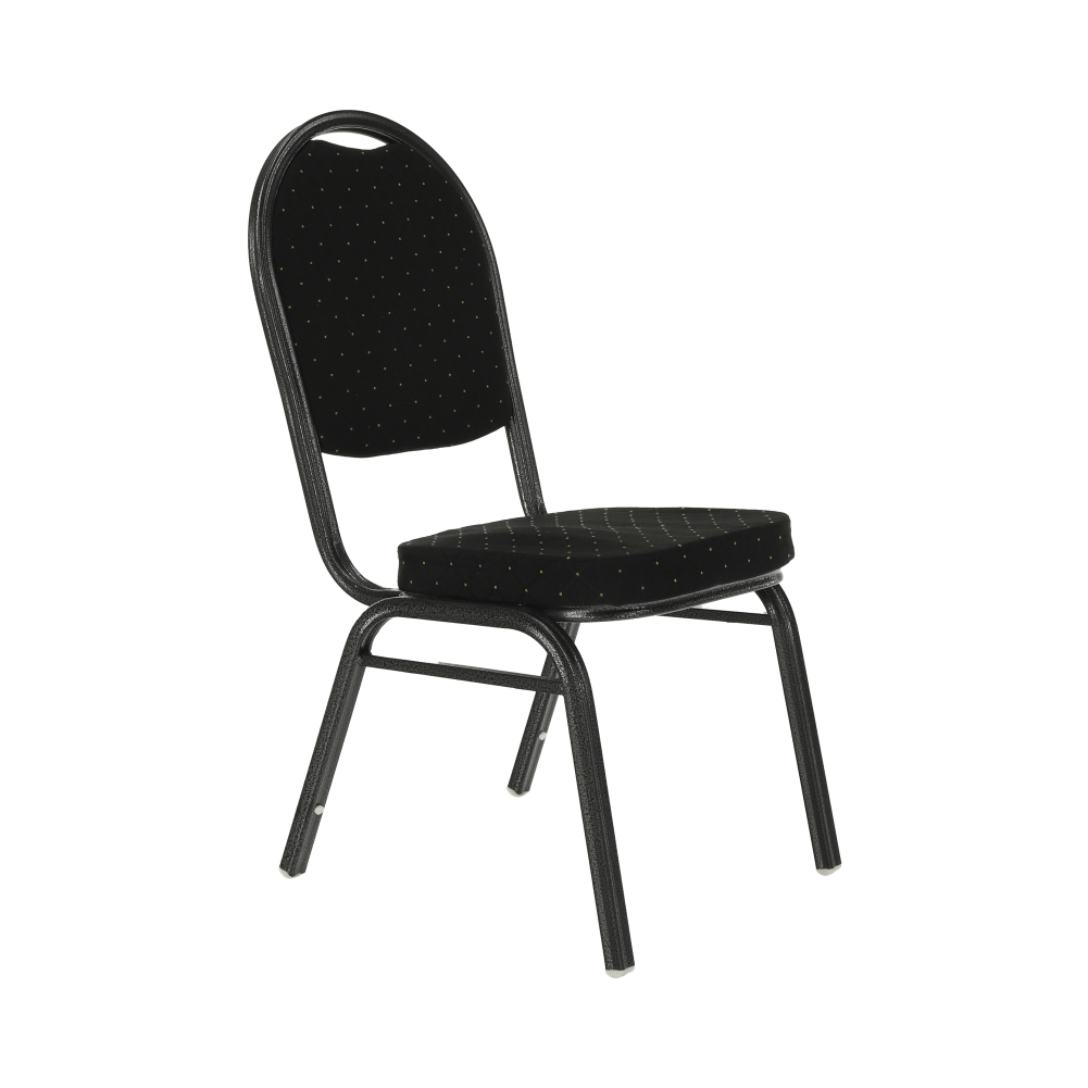 Scaun, ţesătură neagră/cadru gri, JEFF 2 NEW