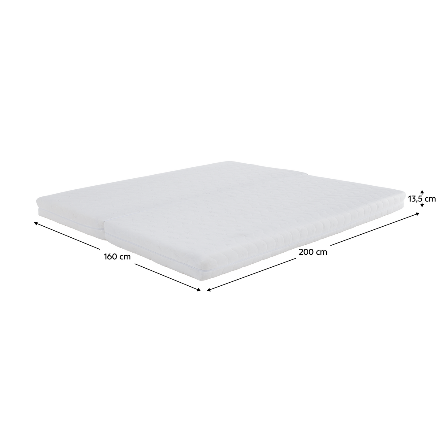 Saltea pliabilă cu două feţe, 80/80x200, MELK