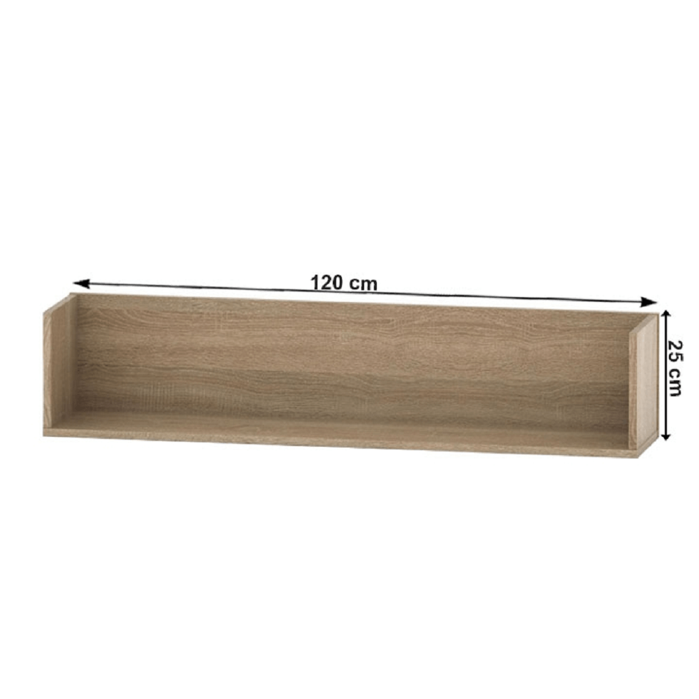 Raft de perete, stejar sonoma, TEMPO ASISTENT NEW 029-00