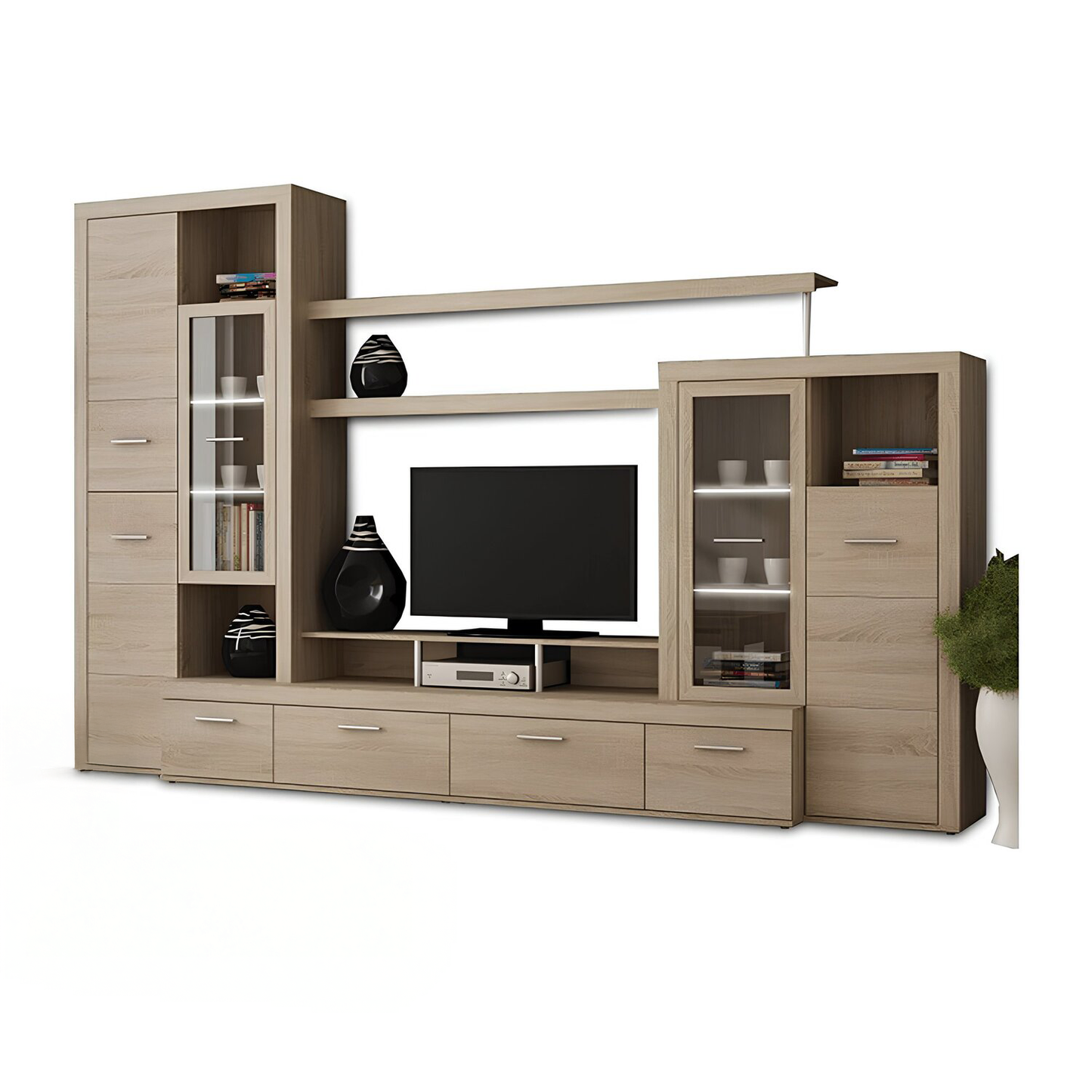 Mobilă de living, stejar sonoma, ATLANTIS NEW