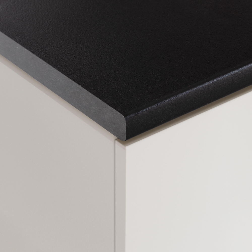 Blat de lucru, grosime 3,8 cm, negru vulcan