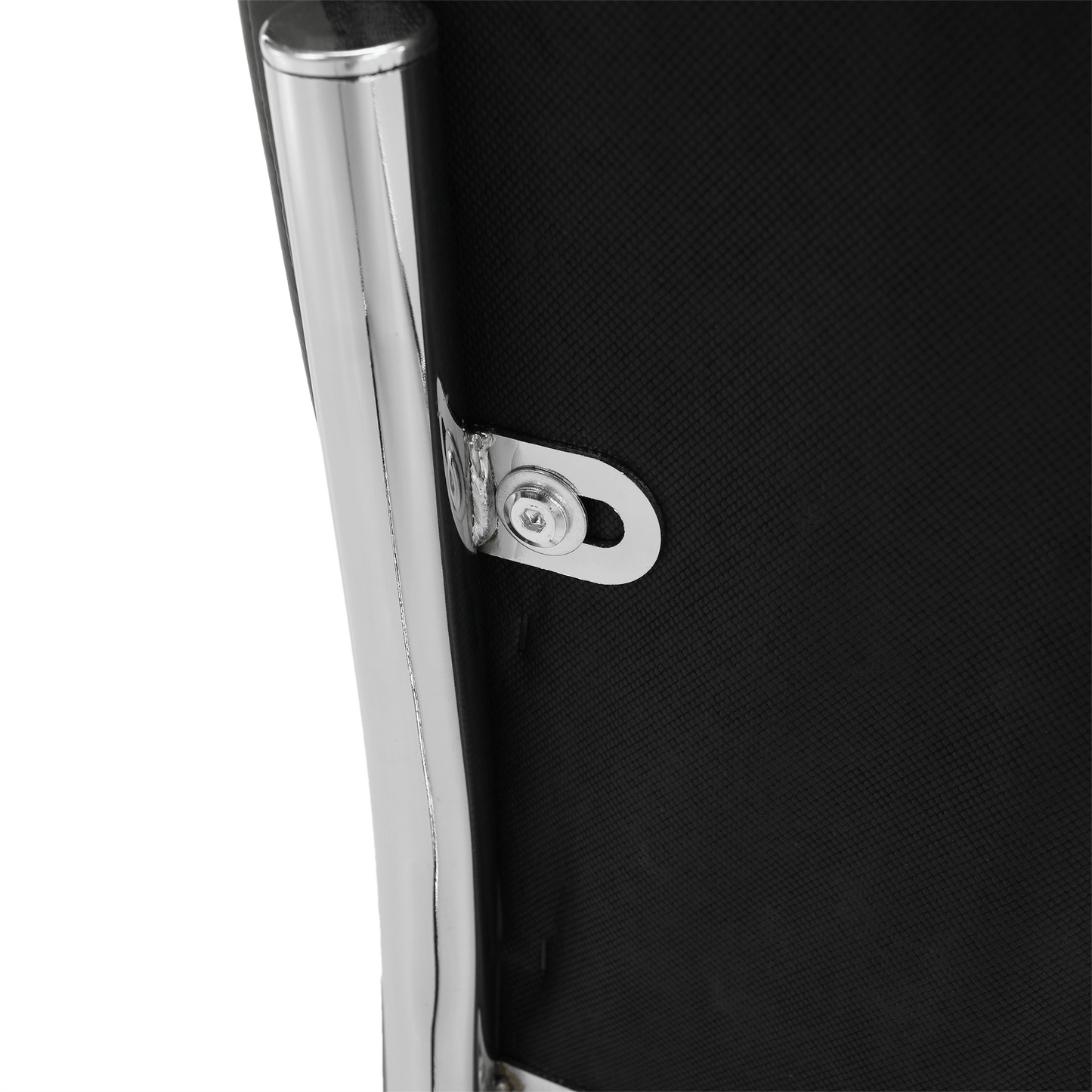 Scaun bucătărie, material textil gri deschis/piele ecologică gri/crom, SALOMA NEW