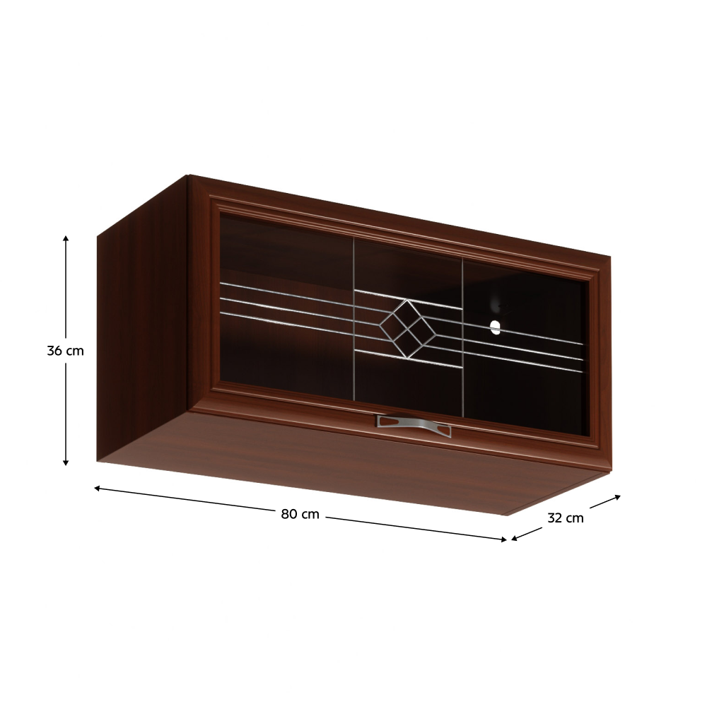 Dulap superior G80KS cu geam, nuc Milano, SICILIA
