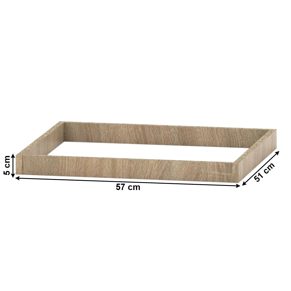 Plintă pentru dulap, stejar sonoma, TEMPO ASISTENT NEW 032