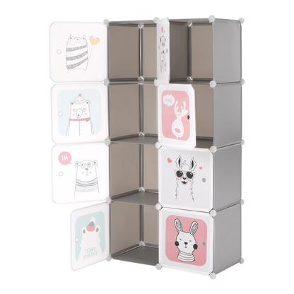 Dulap modular pentru copii,  gri / model pentru copii, ATREY
