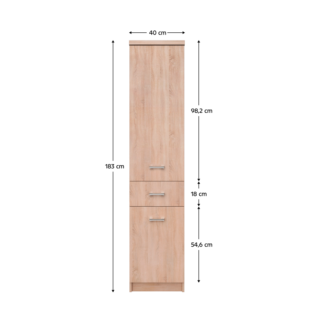 Raft 2D1S, stejar Sonoma, universal, TOPTY TIP 31