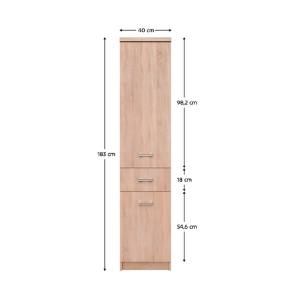 Raft 2D1S, stejar Sonoma, universal, TOPTY TIP 31