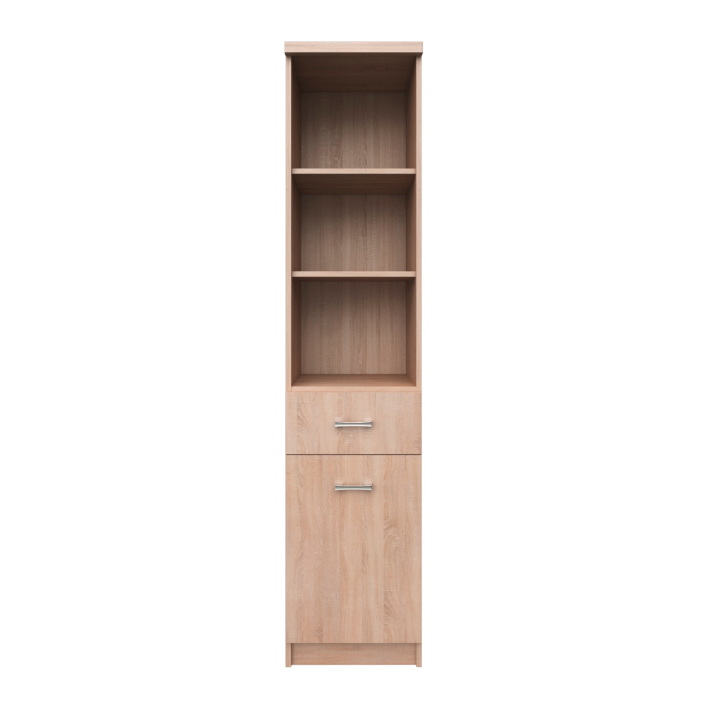 Dulap cu rafturi deschise 1D1S, stejar sonoma, universal, TOPTY TIP 33