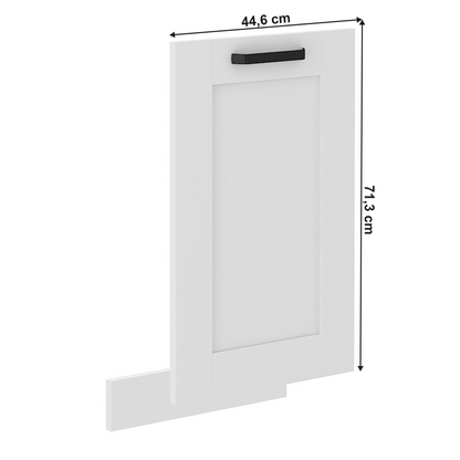 Uşă pentru maşină de spălat vase, albă, LULA ZM 713x446