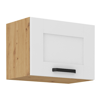 Dulap superior, alb/stejar artizan, LULA 50 GU-36 1F
