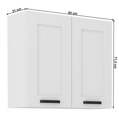 Dulap superior, alb, LULA 80 G-72 2 F