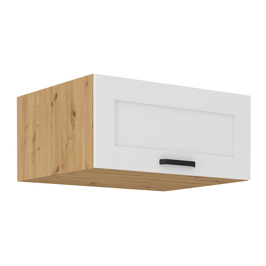 Dulap superior, alb/stejar artizan, LULA 80 NAGU-36 1F