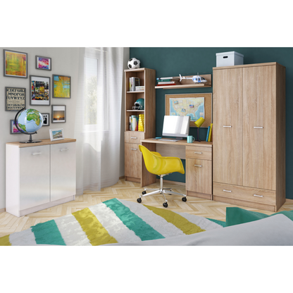 Dulap cu rafturi deschise 1D1S, stejar sonoma, universal, TOPTY TIP 33