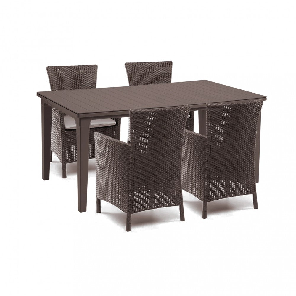 Set mobilier de grădină Futurowa 4+1 maro