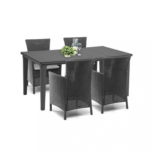 Set mobilier de grădină Futurowa 4+1, grafit