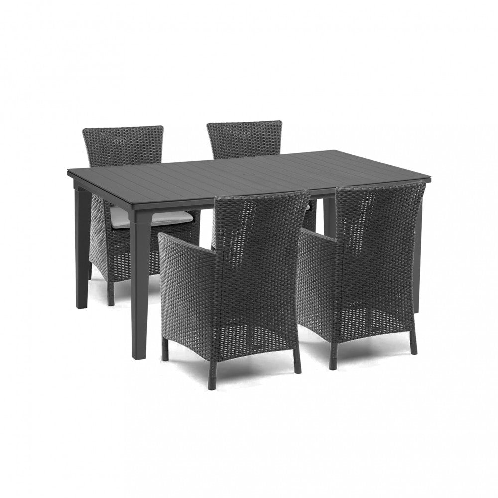 Set mobilier de grădină Futurowa 4+1, grafit