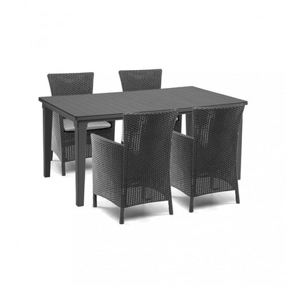 Set mobilier de grădină Futurowa 4+1, grafit