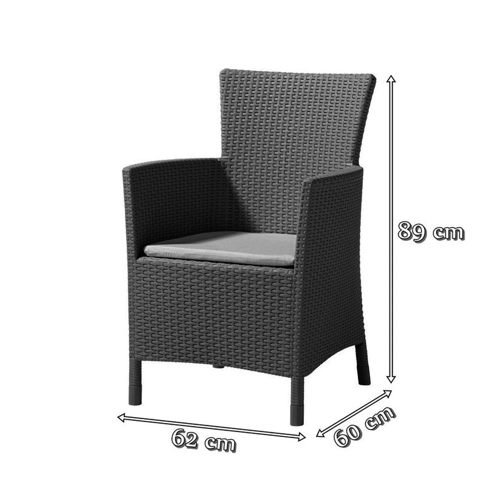Set mobilier de grădină Futurowa 4+1, grafit
