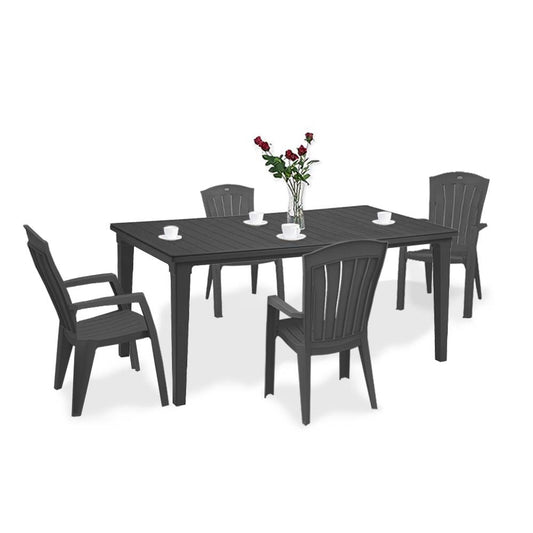 Set mobilier de grădină Futorini 4+1, grafit