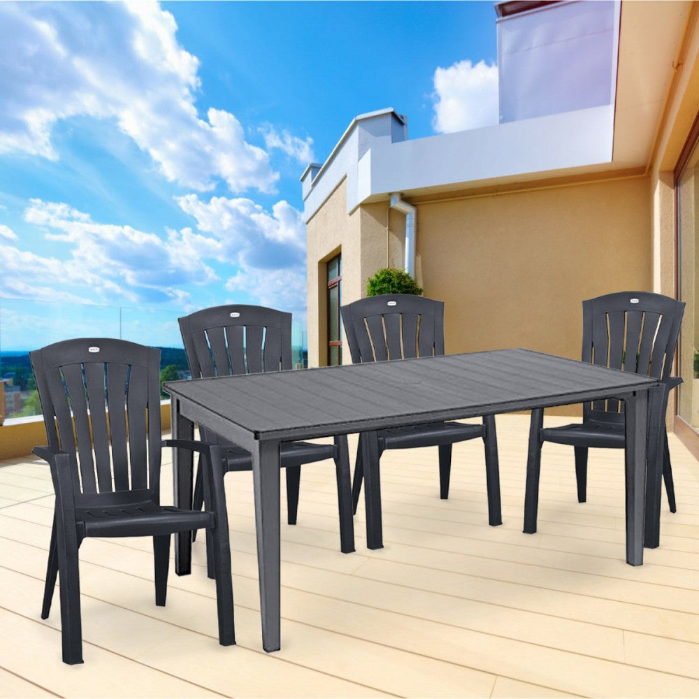 Set mobilier de grădină Futorini 4+1, grafit