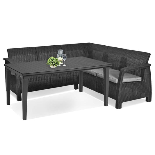Set de mobilier de grădină Corfu Relax cu masă Future grafit