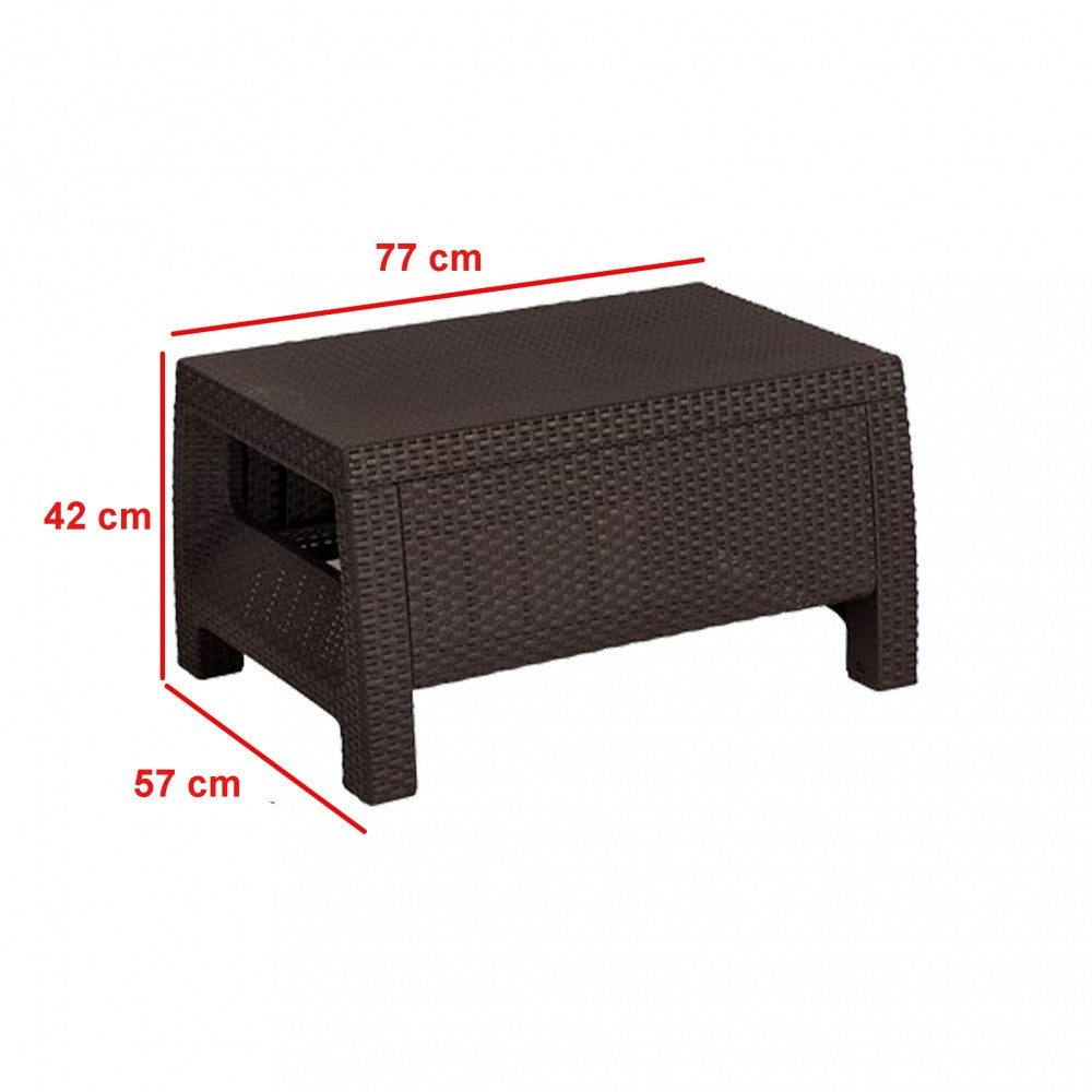 Set de mobilier de grădină Corfu Big, maro