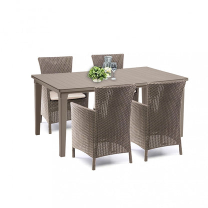 Set mobilier de grădină Futurowa 4+1 cappuccino