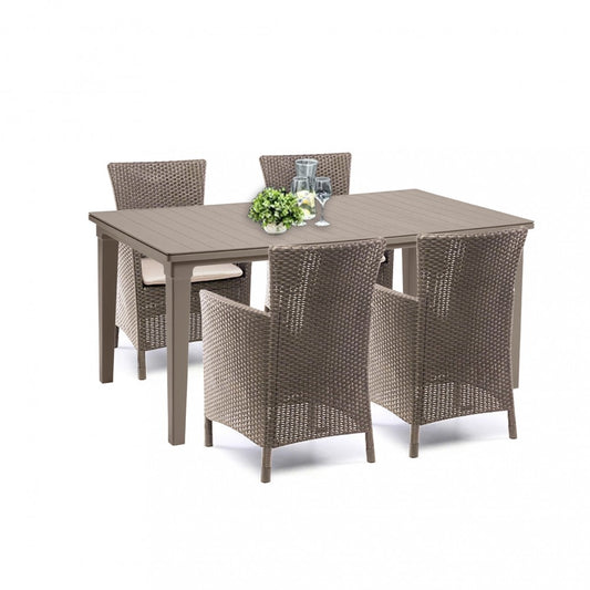 Set mobilier de grădină Futurowa 4+1 cappuccino