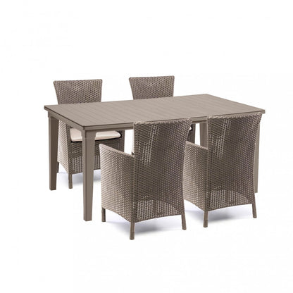 Set mobilier de grădină Futurowa 4+1 cappuccino