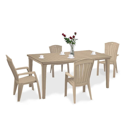Set mobilier de grădină Futorini 4+1 cappuccino