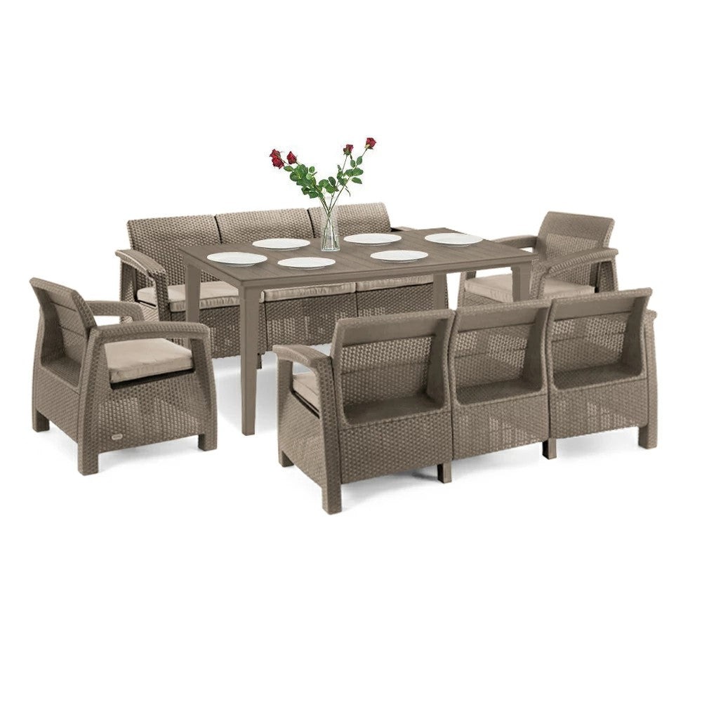 Set de mobilier de grădină Corfu Love Max Duo cu masă Futura pentru cappuccino