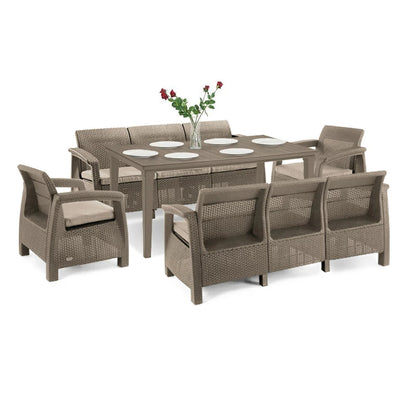 Set de mobilier de grădină Corfu Love Max Duo cu masă Futura pentru cappuccino