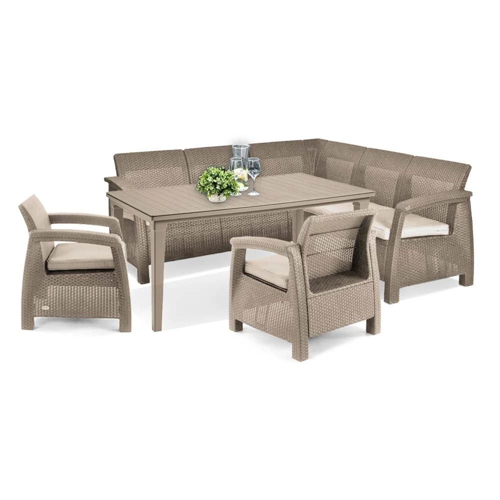 Set de mobilier de grădină Corfu Relax duo cu masă Futura pentru cappuccino