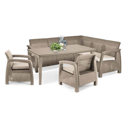 Set de mobilier de grădină Corfu Relax duo cu masă Futura pentru cappuccino