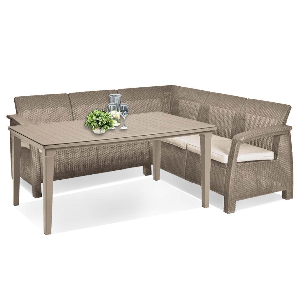 Set de mobilier de grădină Corfu Relax cu masă Futura pentru cappuccino