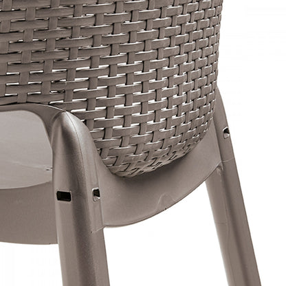 Set mobilier de grădină Evody 4+1 cappuccino