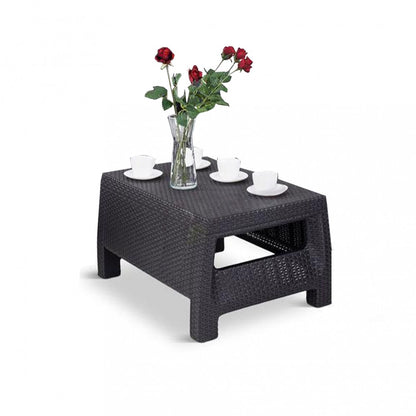Set de mobilier de grădină Corfu max set, culoare grafit, cu perne gri deschis