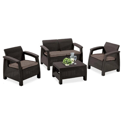Set mobilier de grădină Corfu set II maro