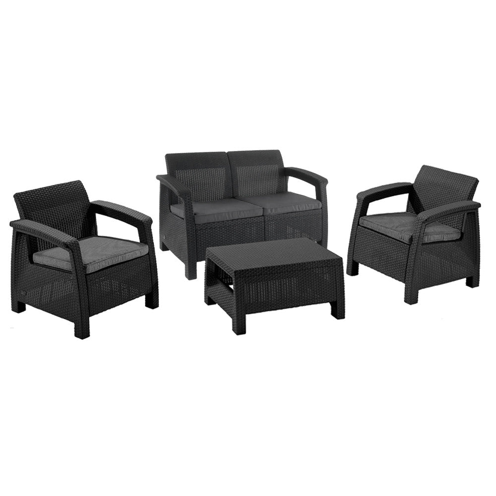 Set mobilier de grădină Corfu II, grafit