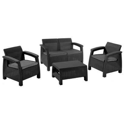 Set mobilier de grădină Corfu II, grafit